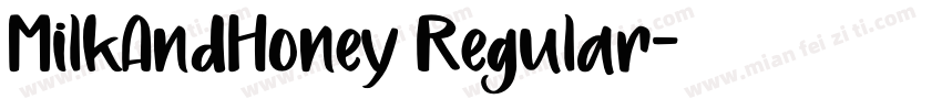 MilkAndHoney Regular字体转换